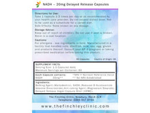 Load image into Gallery viewer, NADH (Coenzyme 1 or Bioactive Vitamin B3) 20mg