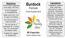 Load image into Gallery viewer, Burdock Formula (Blood, Lymph, Liver and Kidney Detox)
