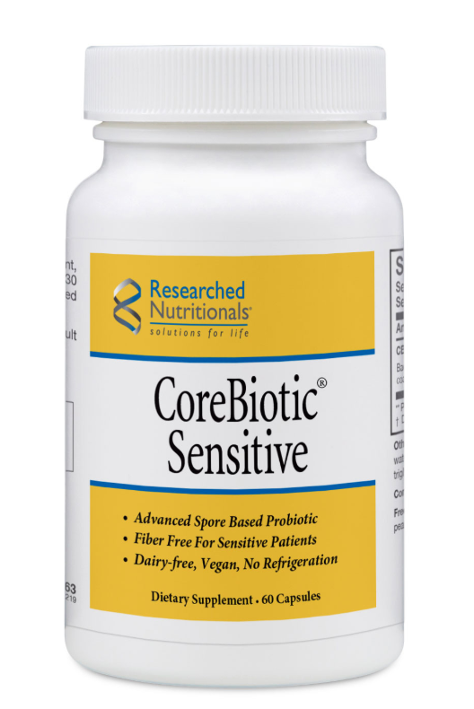 CoreBiotic Sensitive, Advanced Spore Based Probiotic, 60 Caps Researched Nutritionals