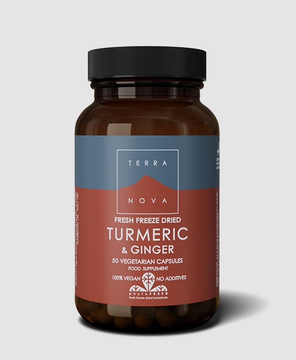 Terra Nova - Turmeric & Ginger (fresh freeze dried- Organic) 50 capsules
