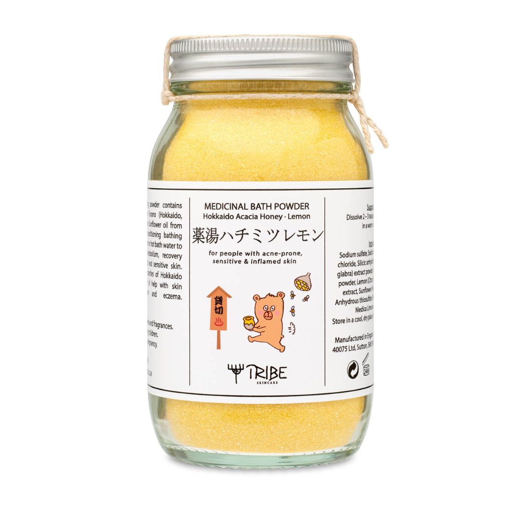 Tribe Skincare Japanese Bath Powder with Hokkaido Acacia Honey & Lemon