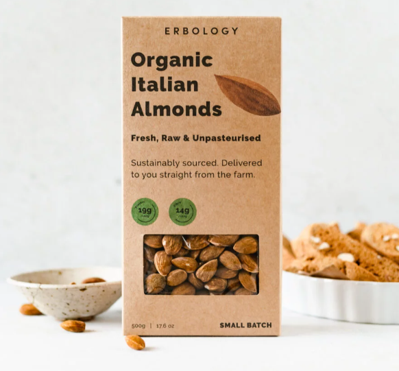 Erbology Organic Raw Sicilian Almonds