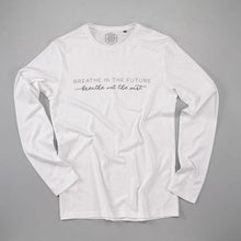 Load image into Gallery viewer, Men&#39;s White Organic Cotton Long Sleeve Sweatshirt - Breathe360
